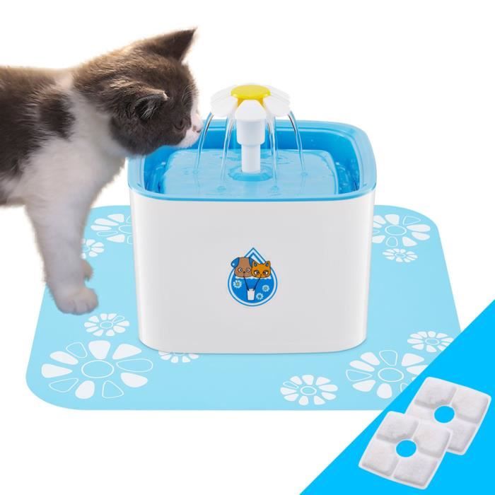 Fontaine A Eau Pour Chat Chien Distributeur D Eau Pour Chat 2 5 L Fontaine Pour Chien Avec 2 Filtres De Rechange Bol A Boire Cdiscount