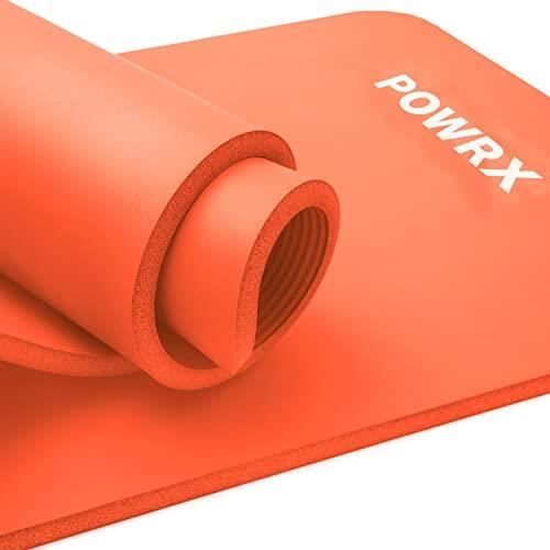 1x tapis yoga 1 cm épaisseur doux caoutchouc sangle transport Pilates  aérobic HxlxP: 1 x 61,5 x 182 cm, rouge
