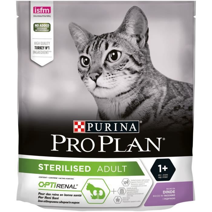 Purina Proplan Sterelised OptiRenal Chat Adulte Dinde 400g