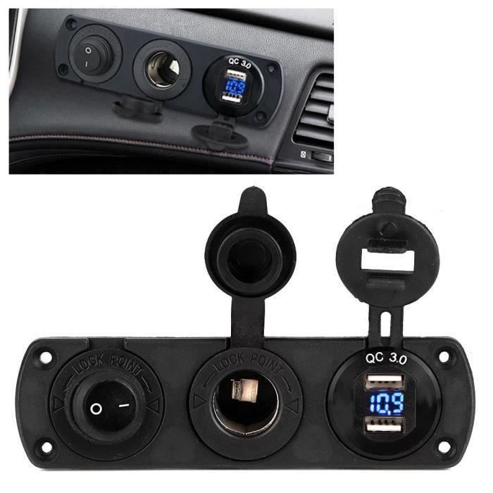 Câble Extension Allume-cigare GUNGY 3m 16AWG - Pinces Batterie Avec Fusibles 15A-25A étanche