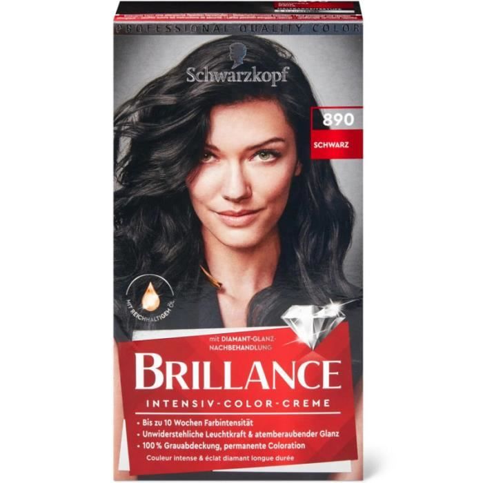 SCHWARZKOPF  - Cr&egrave;me Colorante Intense BRILLANCE - 890 Noir 