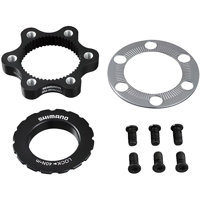 Adaptateur Moyeu Vélo 6 Boulons - Conversion Central Lock En 6 Trou | Compatible 142→148 Mm, 100→110 Mm | Alliage Aluminium - 5