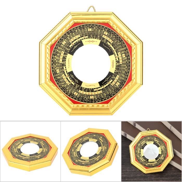 Miroir Bagua Feng Shui En Laiton – Protection Traditionnelle Chinoise – Décoration Maison, éloigne Les Mauvaises énergies