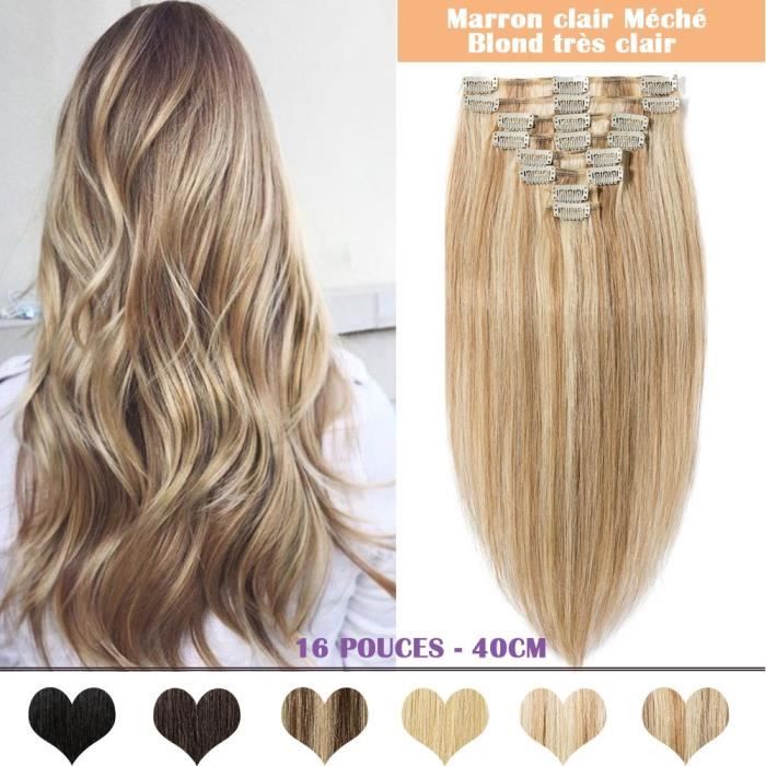 marron meche blonde