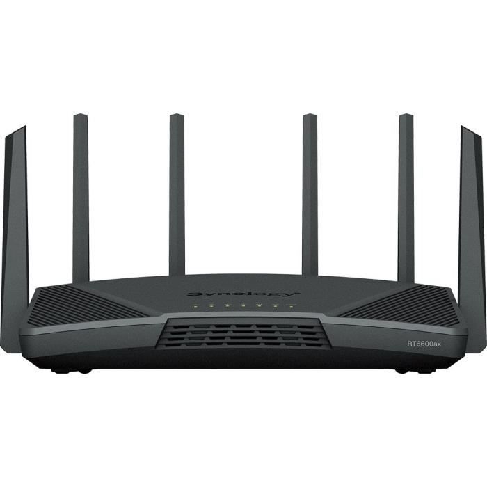 Routeur WiFi 6 Tri band jusquà 66 Gbit/s – SYNOLOGY – RT6600AX – 6 antennes – Blanc