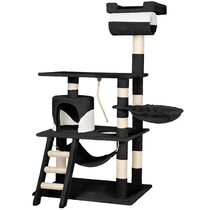 Tectake Arbre A Chat 141 Cm Stokeley Griffoir Avec Corde De Jeu Hamac Blanc Noir Cdiscount Animalerie Tectake Arbre A Chat 141 Cm Stokeley Griffoir Avec Corde De Jeu Hamac Blanc Noir Cdiscount Animalerie