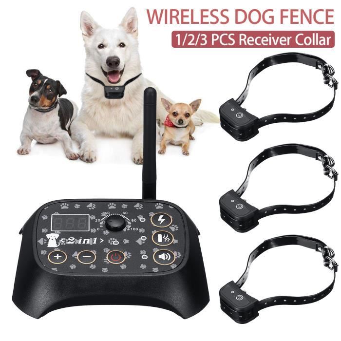 TEMPSA Clôture Électrique Pour Chien étanche Sans Fil Antifugue Collier ...