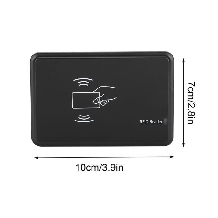 Lecteur RFID Portable USB 125 KHz - Compatible Cartes EM4100 - Capteur Sans Contact