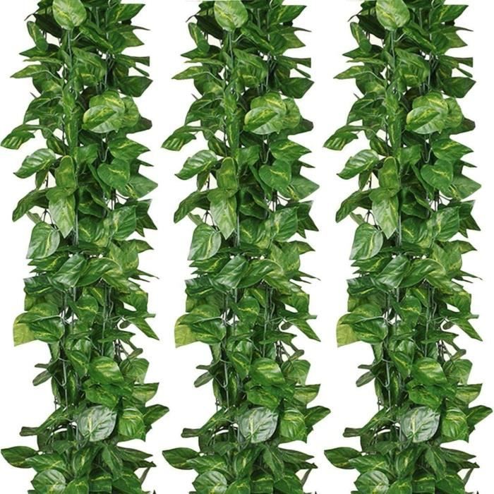Guirlande de lierre artificiel L180 cm 96 feuilles Vert - BEST