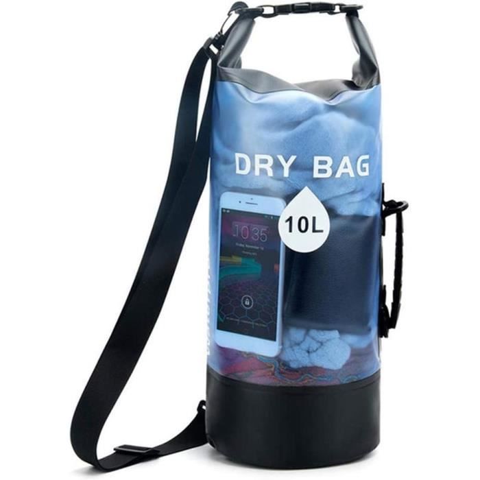 Lot De 6 Sacs étanches Extérieurs - Taille S à XXXL (1.5L à 8L) - Taffetas Polyester 190T - Pour Kayak, Plage, Randonnée, Natation