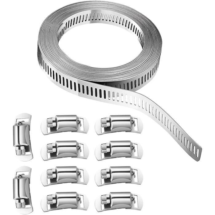 10Pcs Collier De Serrage Tuyau, Collier De Serrage Tuyau Réglable 33-57