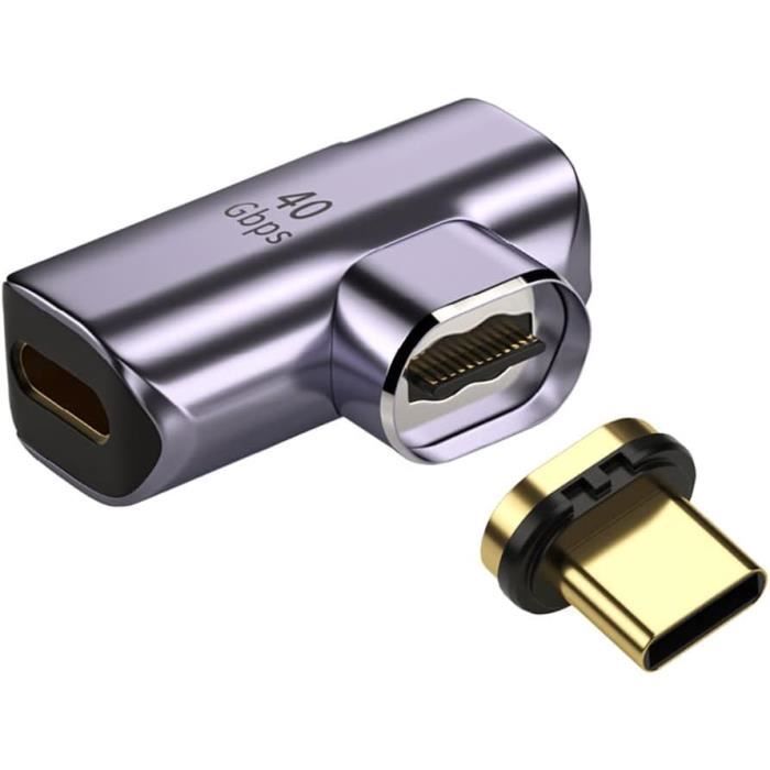 Adaptateur De Charge Usb 3.1 Type C Mâle Vers A Femelle 120 W 10 Gbit-S