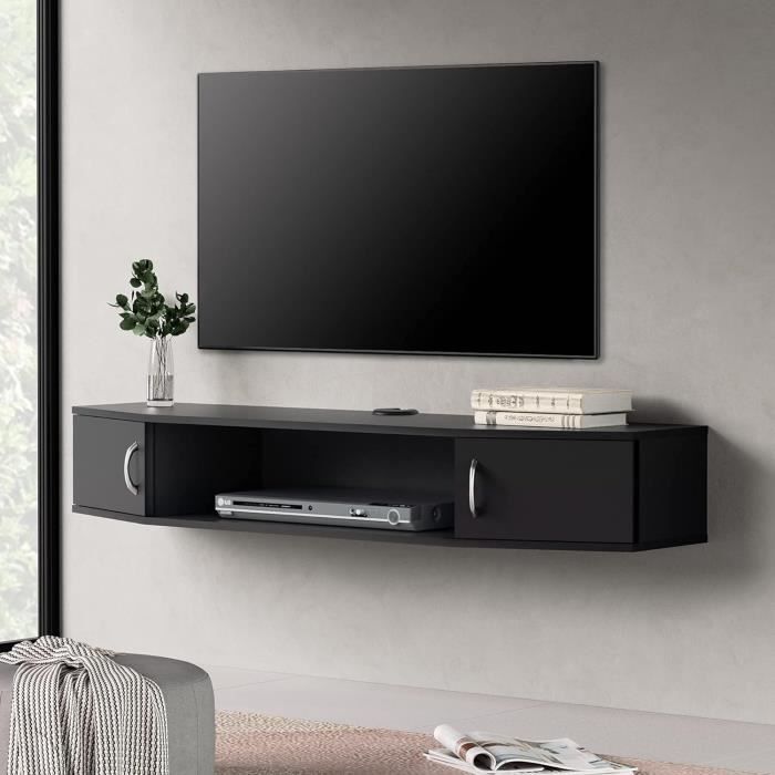 Étagère Murale Pour TV KIMEX 010-0070 - Support écran Noir