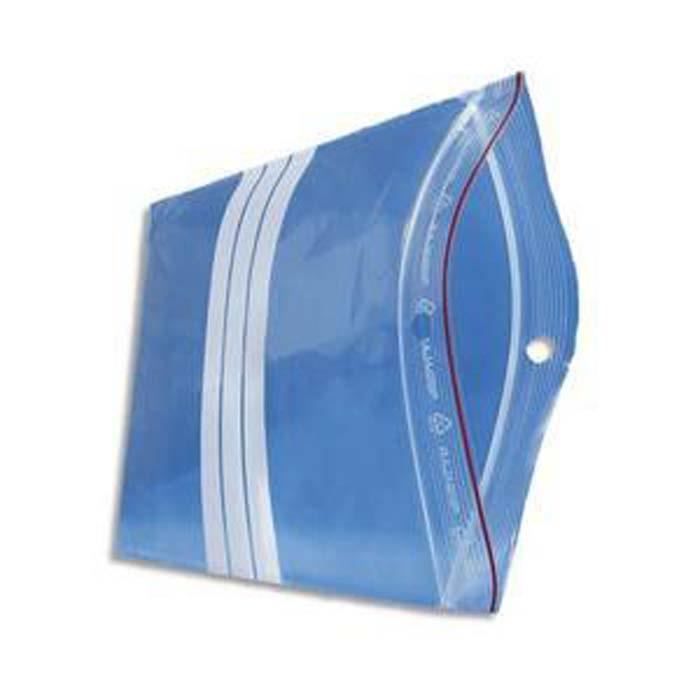 Boîte de 1000 Sachets plastique à fermeture zip transparent 60