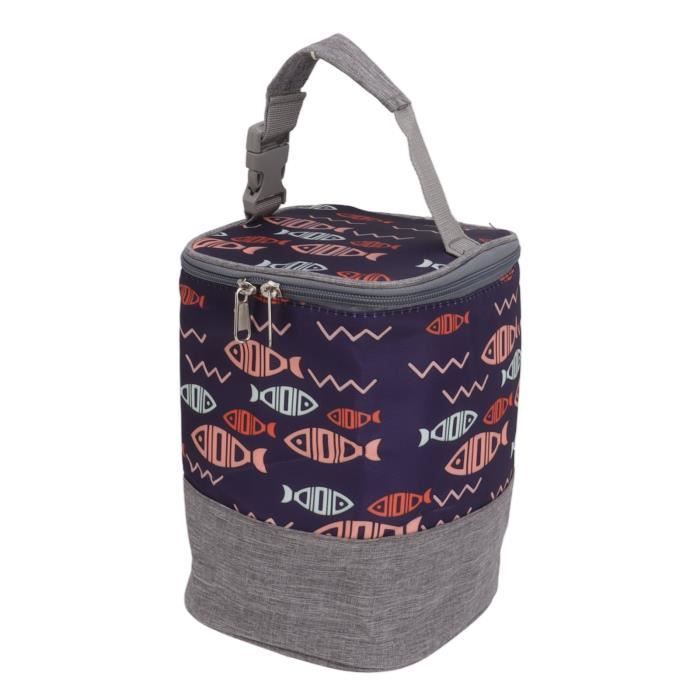 Sac Isotherme Pour Biberon Bébé - Garde-au-chaud 2-4h, Taille 9x7x22 Cm, Sangle Poussette