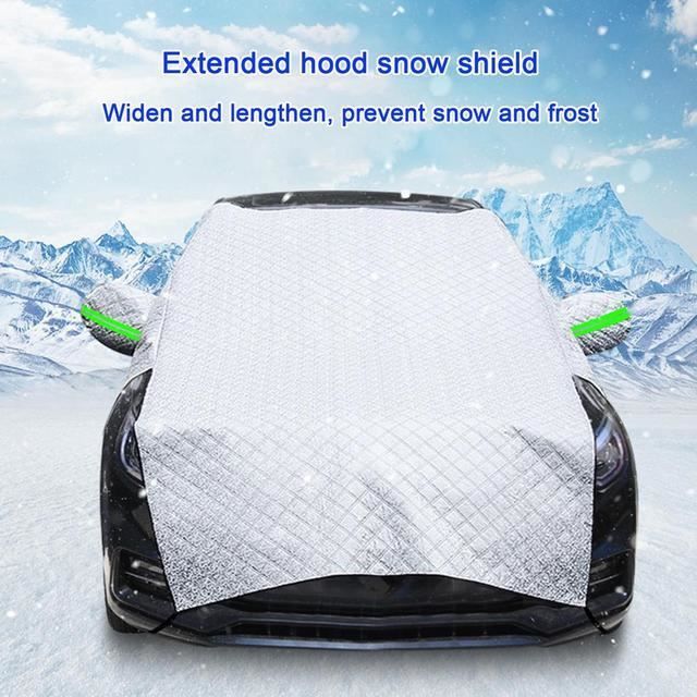 Couverture De Pare-Brise D'hiver Voiture Neige, Pluie Et Capot De Voiture Pare-Brise Neige Vitesse Gel Couverture, Antigel Chaud Ensembles Couverture De Neige D'hiver 0615 (Color : A