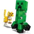 LEGO Minecraft Bigfigurine Creeper et ocelot Ensemble de construction, Jouets pour enfants de 7 ans et plus, 164 pieces, 2115-1