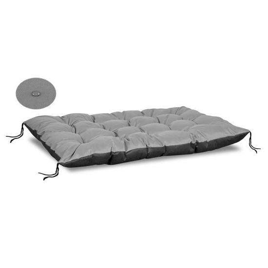 Coussin De Banc Pliable 120x40cm - Épaisseur 8cm - Tissu Polyester Imperméable Anti-taches - Motif Floral - Jardin, Terrasse - 8