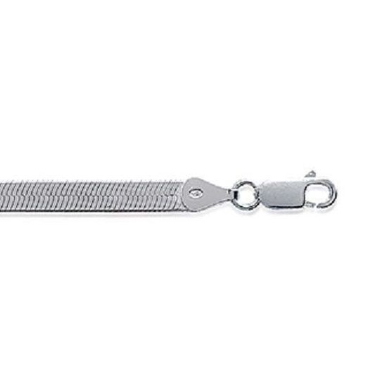 Bracelet En Argent Massif 925 Maille Miroir - Occasion Ou Antiquité