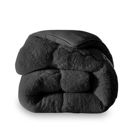 Couette alaska chocolat 140x200cm | réversible étéhiver | garnissage 100 % microfibre | 250 gm² PREMIUM