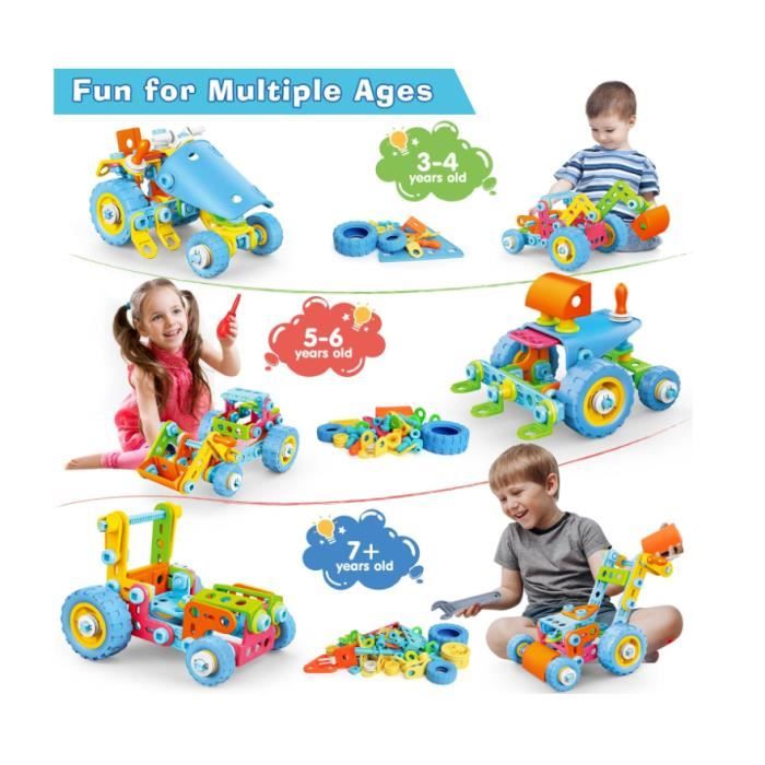 Blocs de Construction Jouet Enfant 5 Ans garçon, 6-en-1 Jeux pour ...