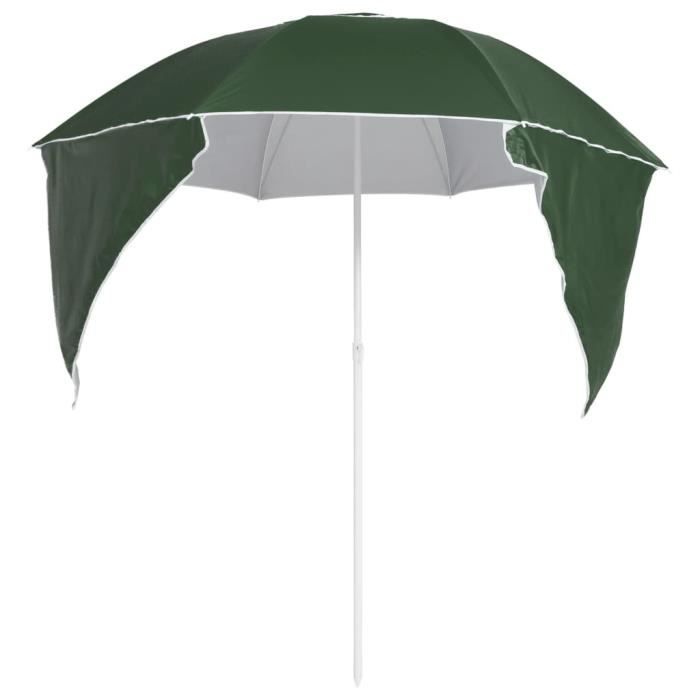 180 × 125 cm Parasol en Bois inclinable pour Patio Jardin Balcon