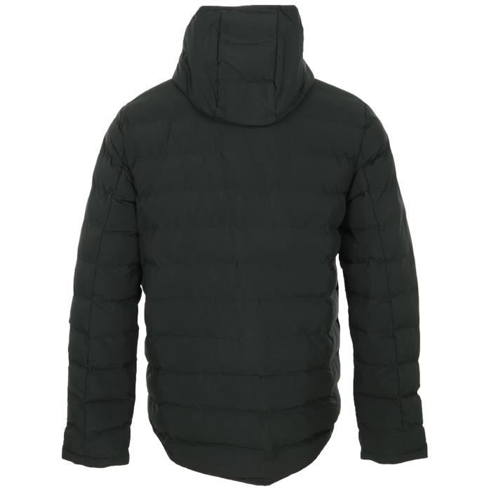 Fred perry hooded puffer jacket in black sale