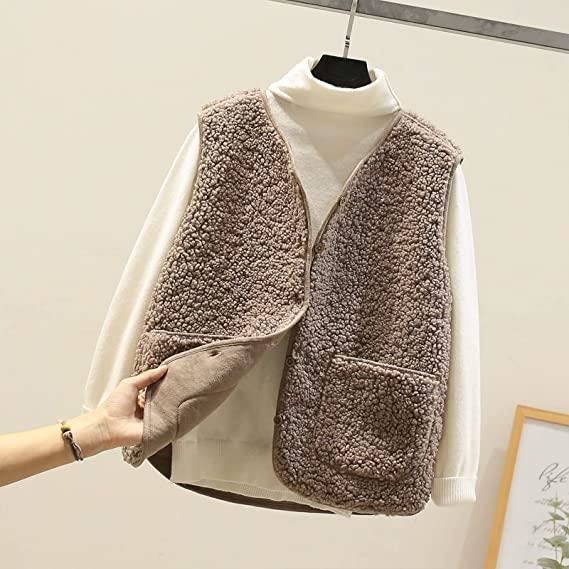 Gilet Sans Manches En Polaire Douce - Femme Et Grandes Filles - Coupe Classique, Poches - Pour Automne/hiver
