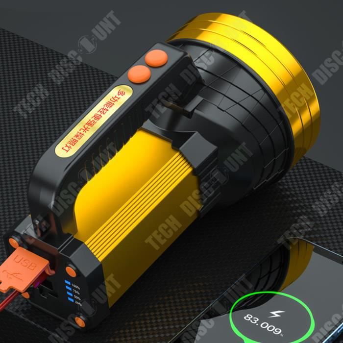 HOTO Lampe Torche LED Rechargeable Zoomable, Lampe De Poche Ultra