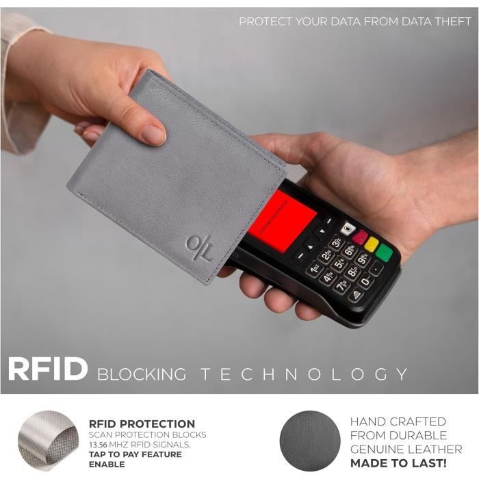 Petit Portefeuille à Trois Volets En Toile Avec Poche Pour Pièces De