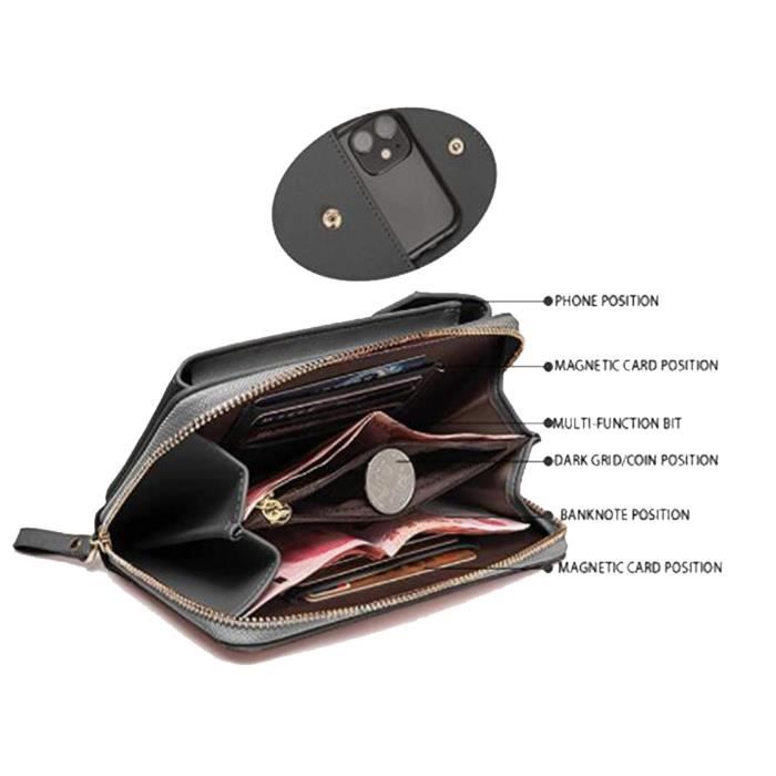 Sac bandoulière discount fermeture porte monnaie