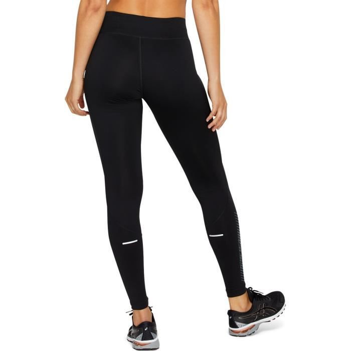 Legging femme Asics Icon Noir gris fonce Running Respirant Fitness