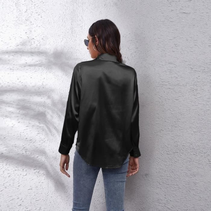 Chemisier satin de soie femme cheap