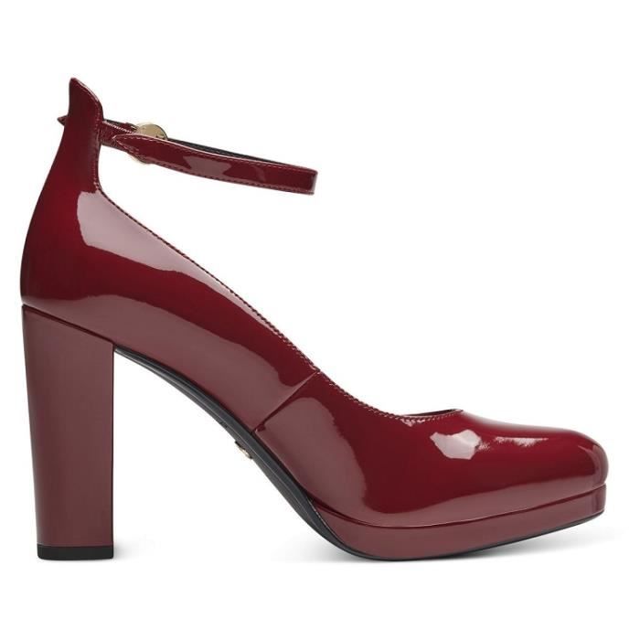 Escarpins Femme TAMARIS 2441841 Talon Aiguille Bordeaux et Blanc Boucle de serrage Achat Vente Escarpins Femme TAMARIS 2441841 Talon Aiguille Bordeaux et Blanc Boucle de serrage pas cher Cdiscount