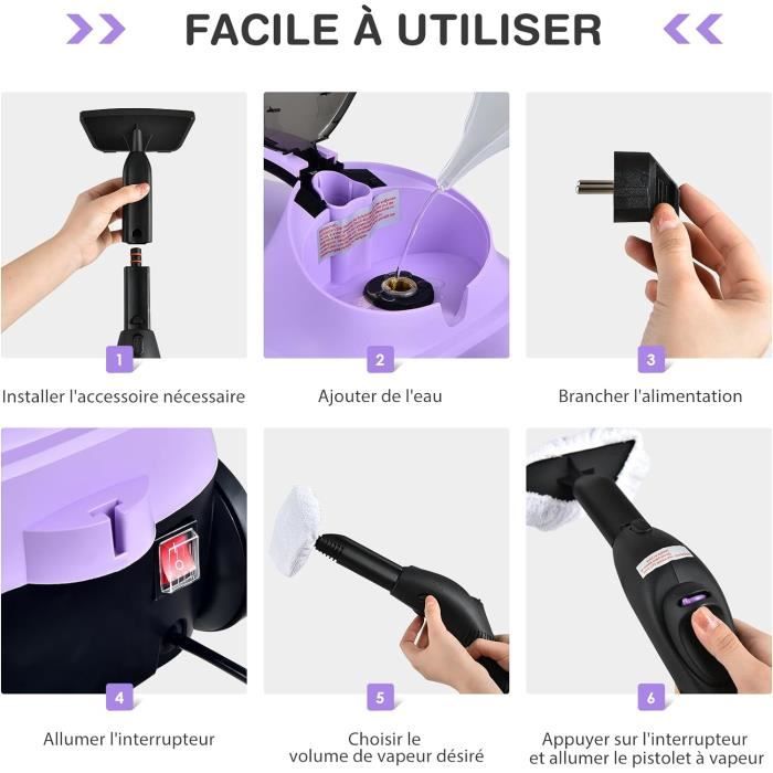 Balai - Nettoyeur Vapeur KARCHER SC 3 Easy Fix - - 1900 W - 3,5 bars - autonomie illimitée - Elimine jusqu'a 99.99 % des virus bactéri - Gamm vert