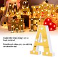 Duokon lampe de lettre Lampe décorative à LED en forme d'alphabet anglais en forme de A pour la décoration de bar à la maison,-3