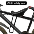Siège avant de vélo pour enfants - QQMORA - SPORT - Noir - Capacité de charge 20kg-3
