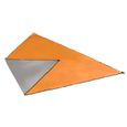 Voile d'ombrage triangulaire imperméable TEMPSA - Orange - 4x4x4m - Protection anti-UV-3