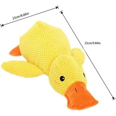 Jouet Canard Anti-Stress Pour Chien - Peluche Couineuse - Taille 34x28 Cm - Pour Chien Petite/Moyenne Taille