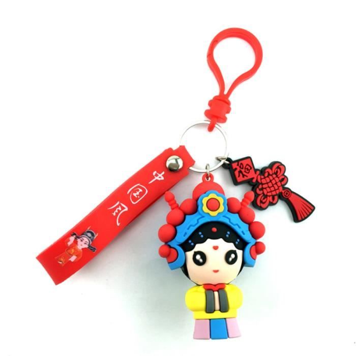 Keychain de style chinois d'opéra traditionnel à changement d'opéra ...