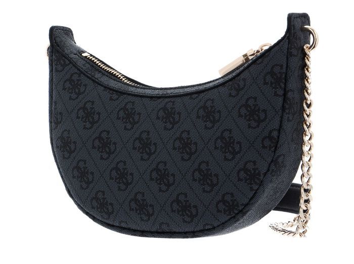 GUESS Sac à épaule bandoulière gris foncé noir pour femme Eco