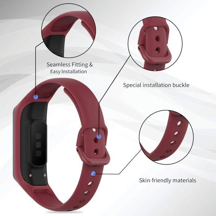 XX Bracelet Pour Montre Connectée Bracelet Acier Inoxydable Milanais Pour Samsung Galaxy Fit2 Sm