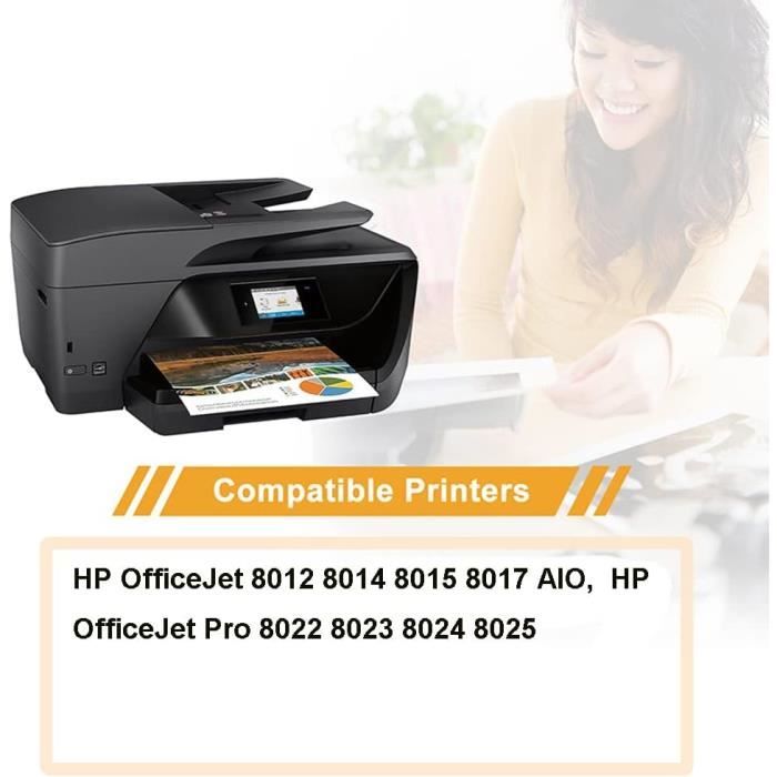HP – 912 – Lot de 4 cartouches d'origine – Pour imprimantes HP