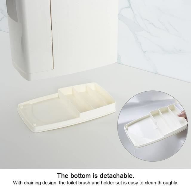 Poubelle,Poubelle domestique étanche anti odeur avec couvercle, papier  toilette, baril de cuisine suspendu au mur, - Type WHITE - Cdiscount Maison