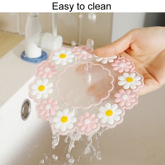 Dessous De Plat Silicone Fleur Marguerite - Résistant Chaleur Multifonction Cuisine Hot Pad