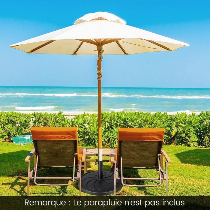 Pied de Parasol en 4 Parties Poids du Parasol Pied de Parasol pour
