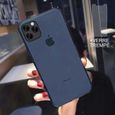 Coque pour iPhone 12 + 2 Verres Trempés,Souple Silicone Bleu Marine-0