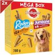 PEDIGREE Mega Box Récompenses Rodeo Duos & Jumbone Friandises pour chien 2x780g-0