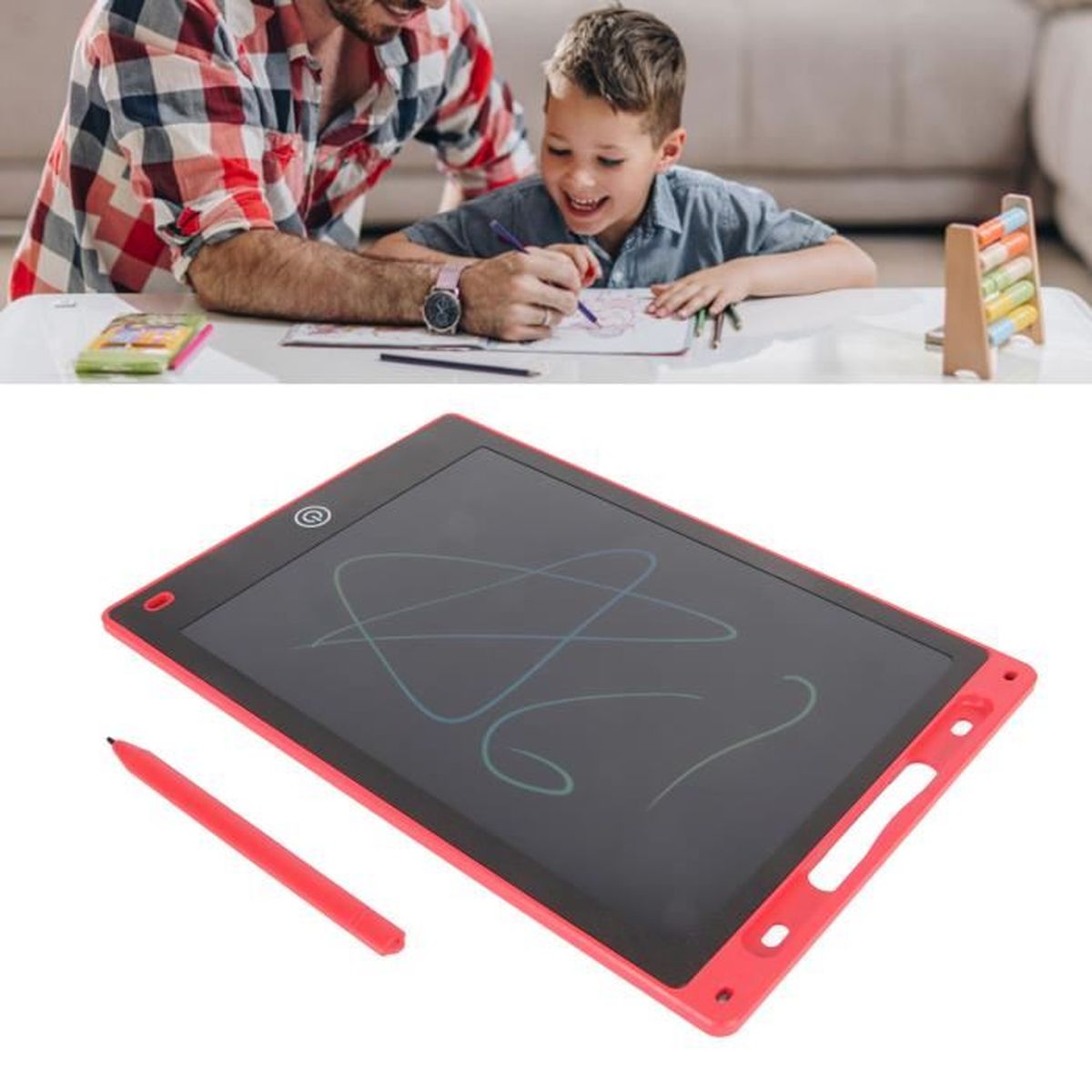 Tablette D'écriture LCD 20 Pouces Pour Enfants - Réutilisable, écran Flexible, Sans Lumière, Avec Stylet