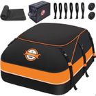 Sac De Toit Voiture-Sailnovo-600L,Coffre De Toit Voiture Pliable,Étanche Tissu d’Oxford et Zip,Convient avec/sans Barres de Toit